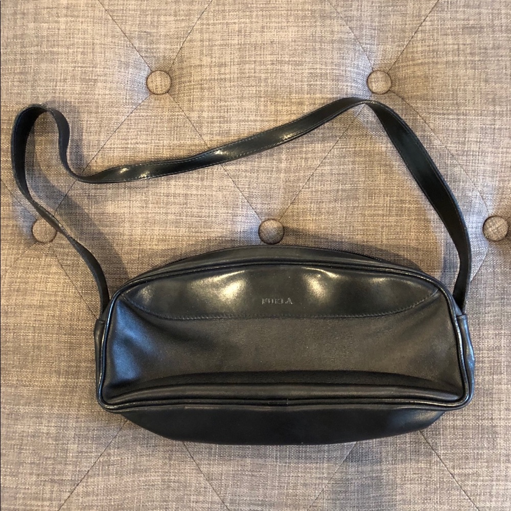 Furla black shoulder Bag